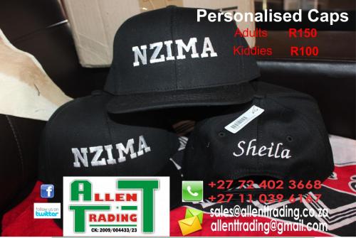 Personalised Caps